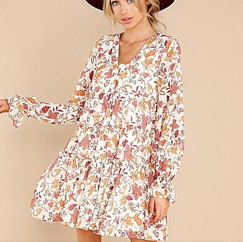 Aura Boho Button Down Dress